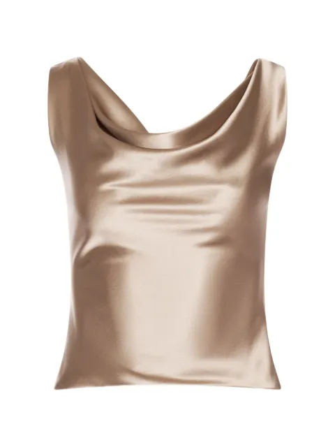 ALEXIA & ANTONIA cowl-neck blouse Neutrals 12011611101