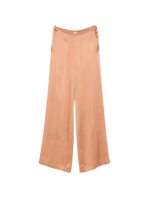 Forte Forte satin-finish wide-leg trousers Neutrals 15062BISMYPANTS