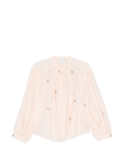 Forte Forte embroidered balloon-sleeve blouse Pink 15048MYSHIRT
