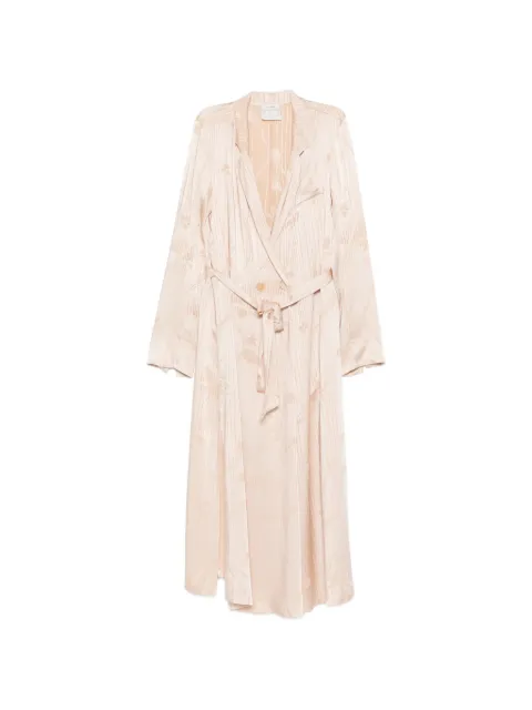 Forte Forte floral-jacquard wrap midi dress Neutrals 15058MYDRESS