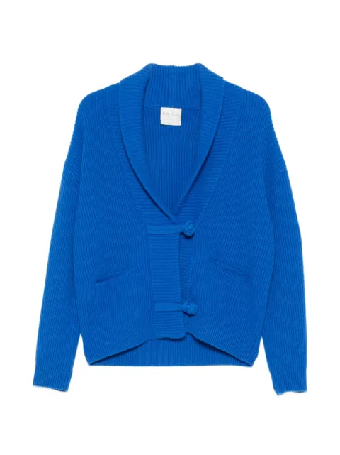 Forte Forte long-sleeve ribbed-knit cardigan Blue 15142MYKNIT