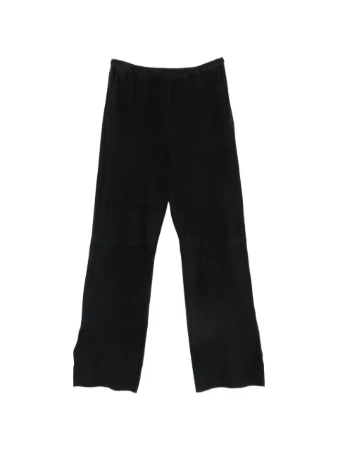 Forte Forte suede wide-leg trousers Black 15014MYPANTS