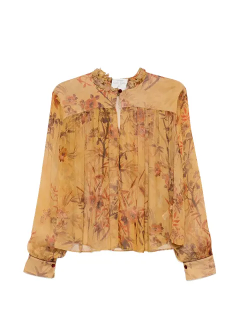 Forte Forte floral-print ruffled blouse Neutrals 15127MYSHIRT
