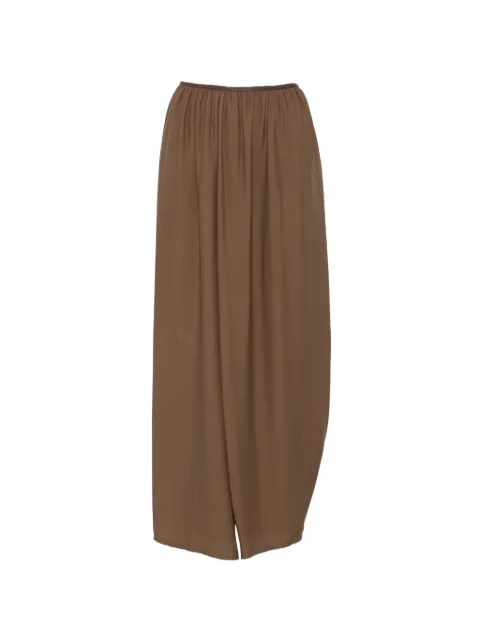 Forte Forte front-slit draped skirt Brown 15088MYSKIRT