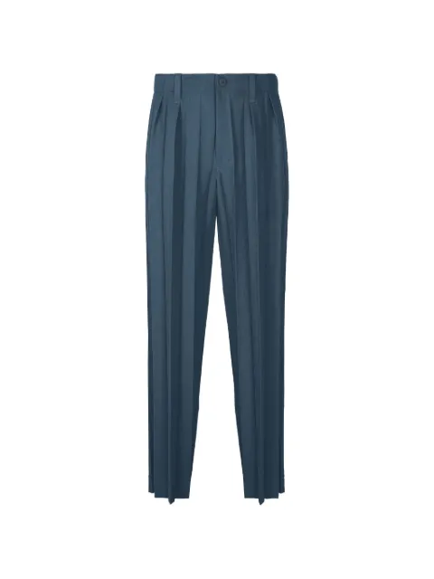 Homme Plissé Issey Miyake Edge pleated trousers Blue HP66FF177