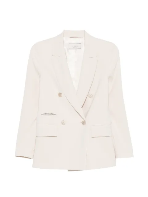 Peserico double-breasted blazer Neutrals A0121806642