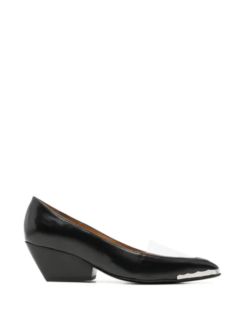 Toga Pulla metal-tip transparent-panel pumps Black FTGPW150109021