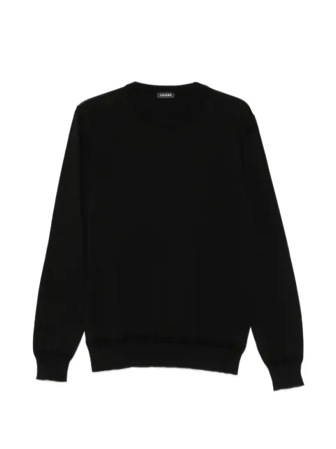Cenere GB crew-neck long-sleeve sweater Black 0316C1001