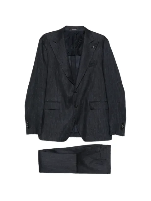 Tagliatore peak-lapel single-breasted suit Blue 2SVS26B11940008