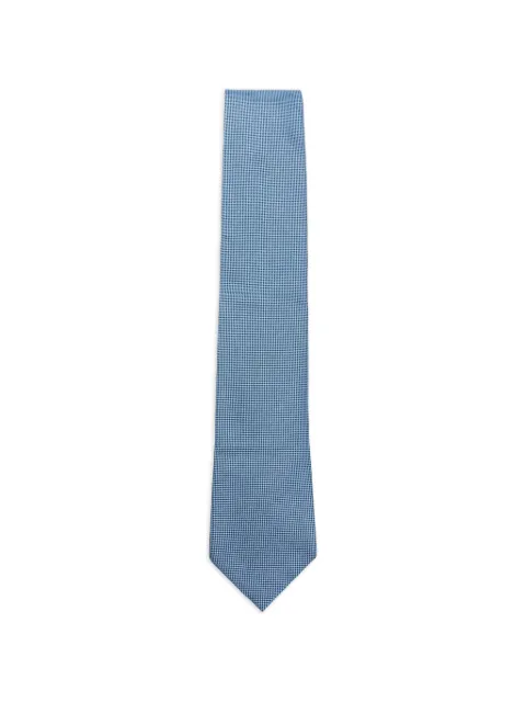 Zegna patterned tie Blue Z3D00TA31P8
