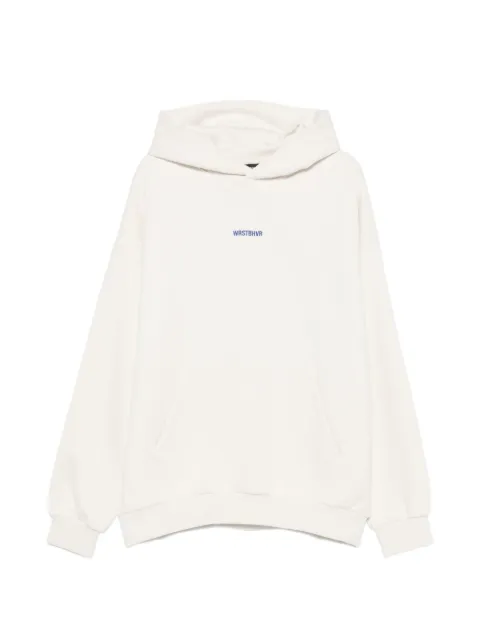 WRSTBHVR Garm V5 logo-print hoodie White U2026TT3437