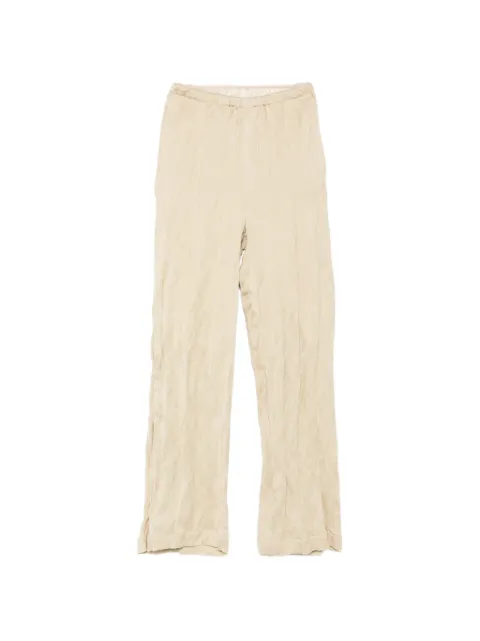 Alysi textured elasticated-waistband trousers Neutrals 116160P6204