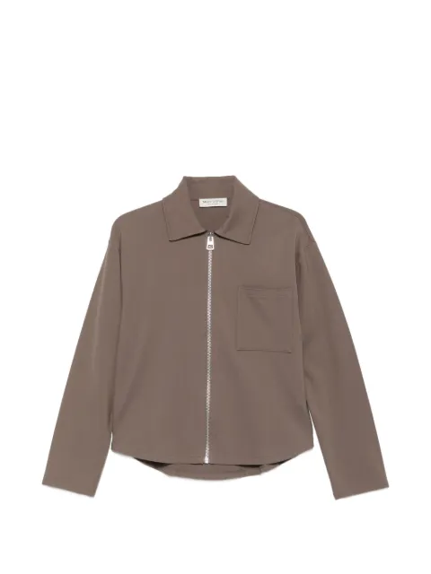 Marc O'Polo zip-up chest-pocket jacket Brown MPO5000013262
