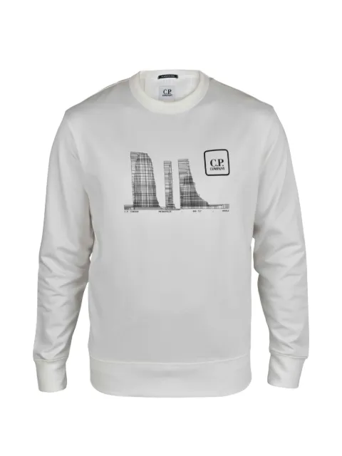 C.P. Company graphic-print crew-neck sweatshirt White 18CLSS051A006452W