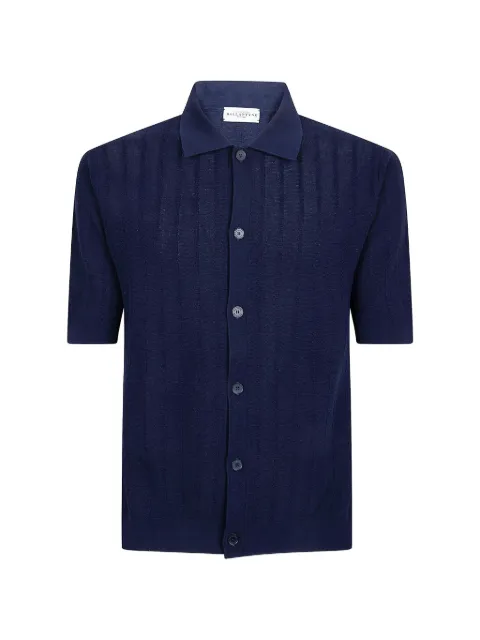 Ballantyne openwork knitted shirt Blue B2H02514CME