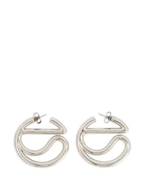 Coperni C-logo hoop earrings Silver COPBI38F8002