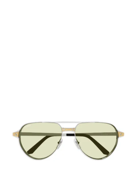 Cartier Eyewear pilot-frame sunglasses Silver CT0425S005
