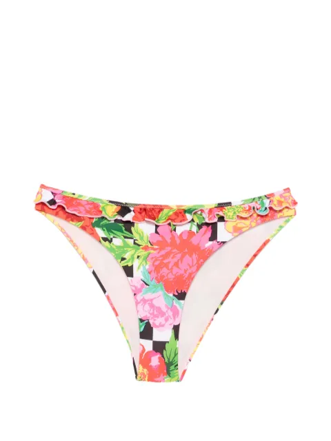 Moschino printed lycra swim briefs Pink A59289415