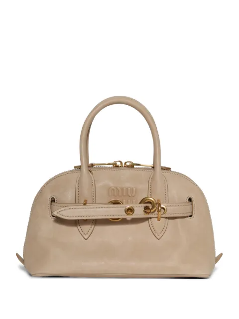 Miu Miu small Aventure top-handle shoulder bag Neutrals 5BB1692BBL