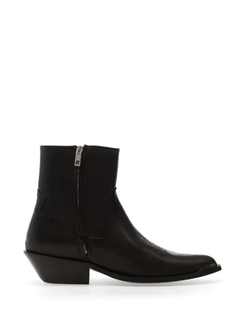 Represent Michael zip leather boots Black MLM10062201