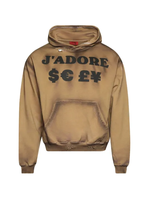 LA MASKARADE J'Adore pouch-pocket hoodie Brown JADOREHOODIE