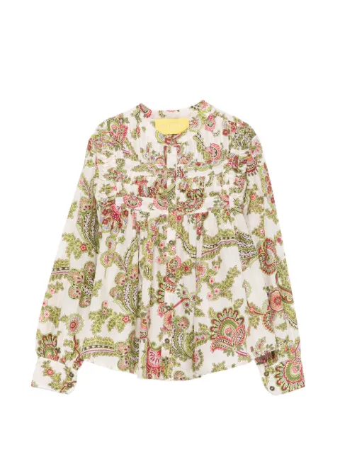 PHILIPPA 1970 Oriana paisley-print shirt Neutrals ORIANABLOUSE