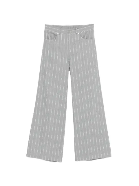 PANICALE pinstripe wide-leg trousers Grey 381368PA