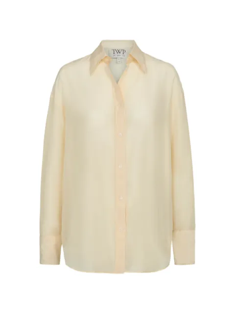 TWP buttoned collared shirt Yellow 50045W596