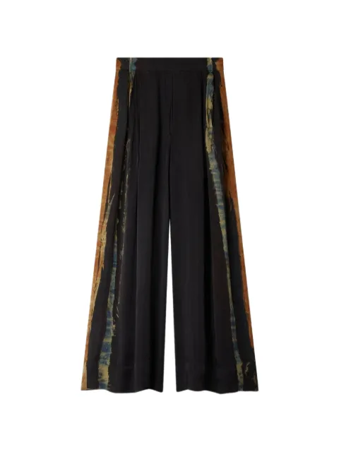 Mes Demoiselles tie-dye pleated palazzo pants Black 26SLLORLL