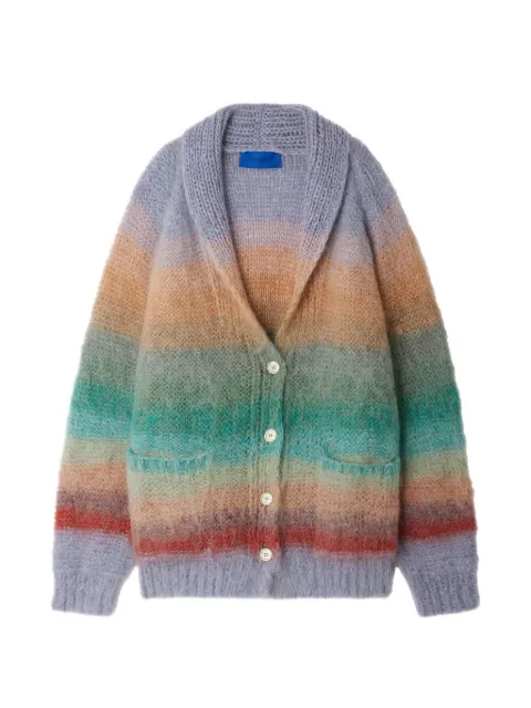 Mes Demoiselles Stone striped side-pocket cardigan Purple 26SSTONE