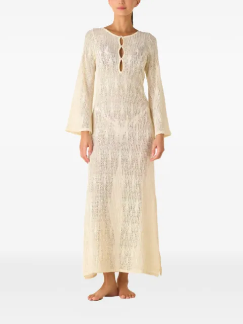 PALMACEA long-sleeve maxi dress Neutrals J1188