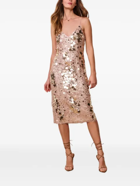 LoveShackFancy Kayleen midi dress Gold D31503475