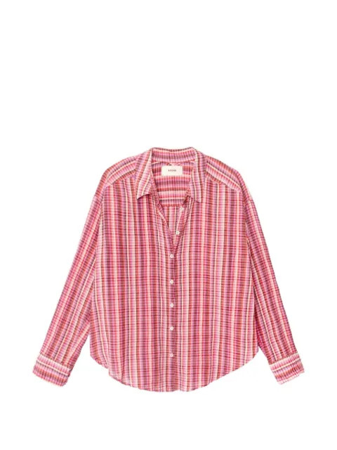 Xirena plaid button-down shirt Pink X5CIC048