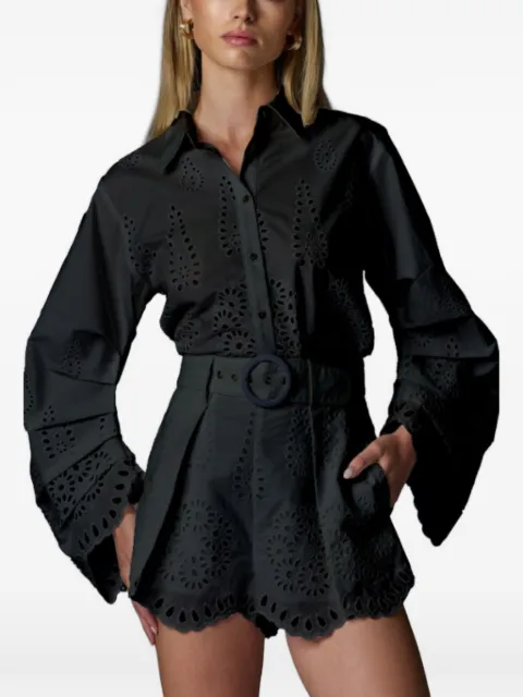 HEVRON Raquel shirt Black HSP25T007