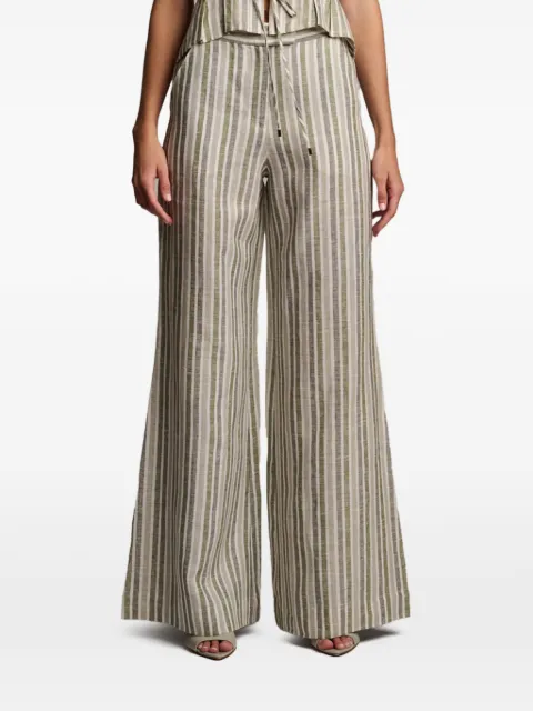 HEVRON Capri striped trousers Neutrals HSP26SH091