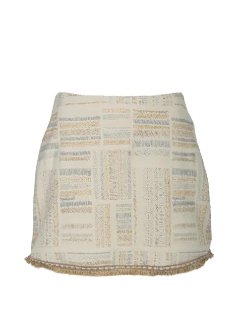 Devon Windsor Moe mini skirt Neutrals RE26594SK
