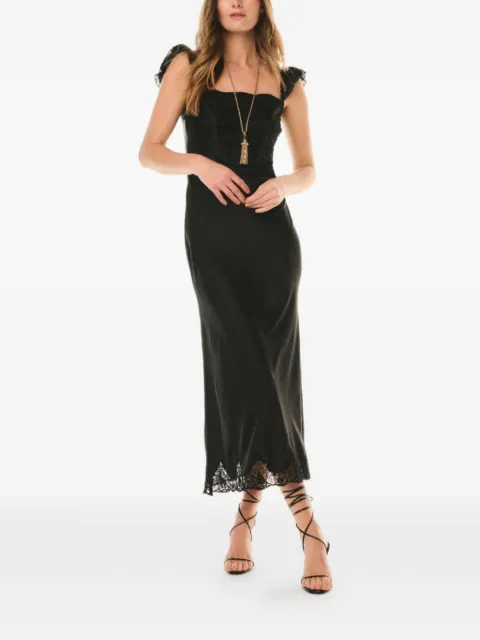 LoveShackFancy Karmine midi dress Black D30063133
