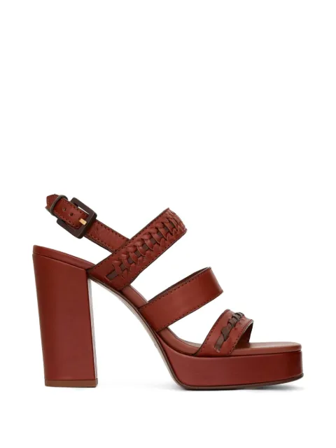 ZIMMERMANN Alchemy woven platform sandals Brown 7180FS26A1