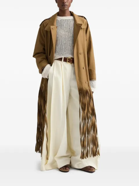 TWP Fringe Benefit cotton coat Brown 41948