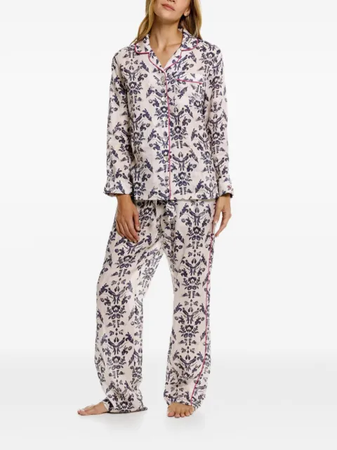 THE LAZY POET tapestry floral nightwear Neutrals ETBSS2526LG