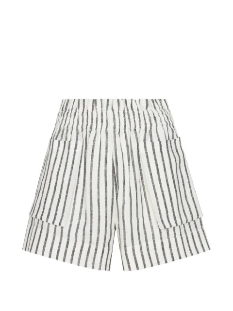 HEVRON Mira striped shorts White HEVRON