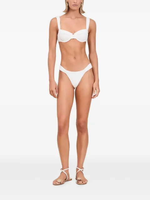 Devon Windsor Josephine tie-back bikini top White RE26587T