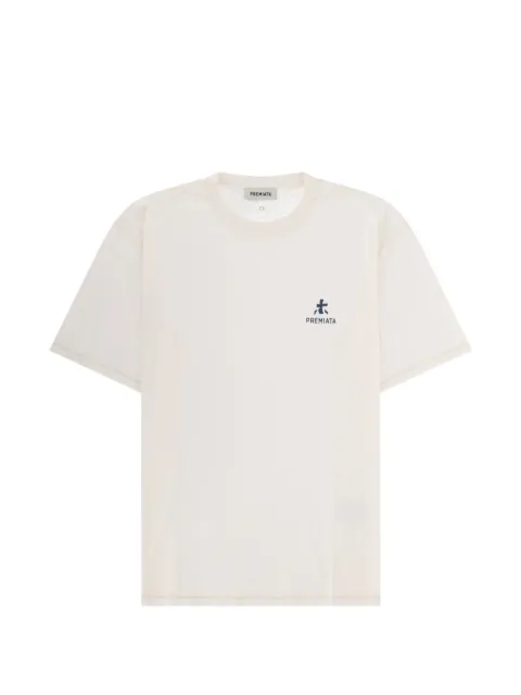 Premiata logo-print T-shirt Neutrals PA1050MD