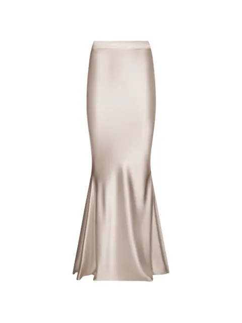 ALEXIA & ANTONIA bias-cut silk maxi skirt Neutrals 21002211101