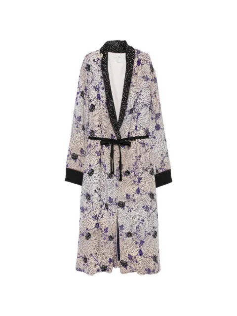 Forte Forte floral-print belted coat Neutrals 15005MYCOAT