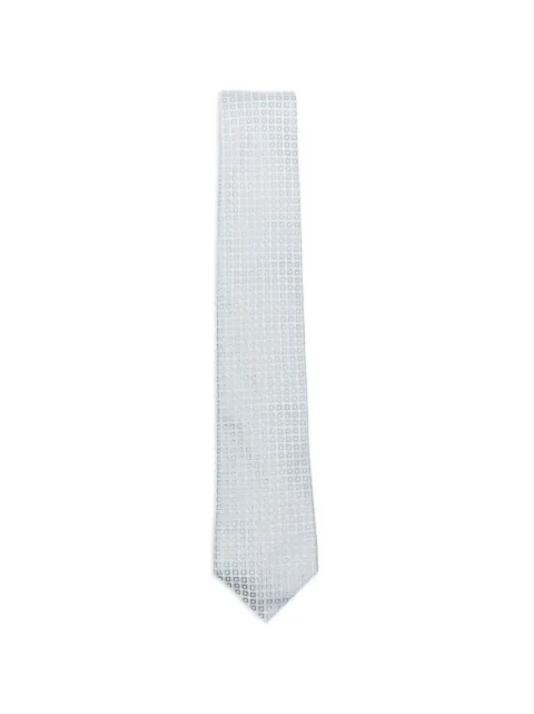Dell'oglio Martin geometric-jacquard tie Blue 548