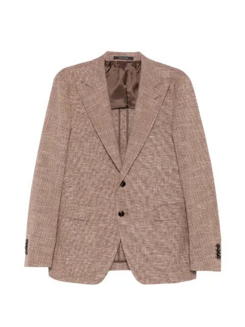 Tagliatore peak-lapel blazer Brown C90047F3282