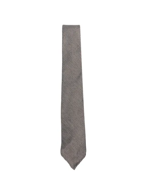Dell'oglio Martin patterned tie Brown 575