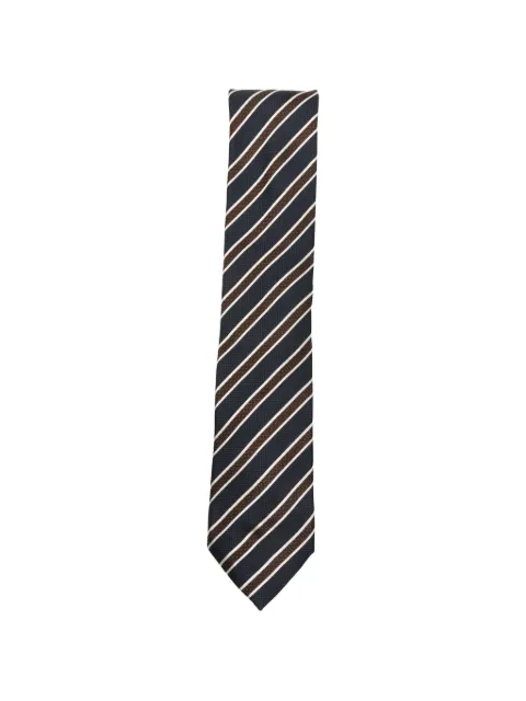 Zegna diagonal-stripe tie Blue Z3C36TA31P8