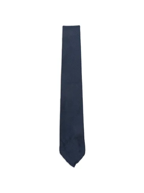 Dell'oglio Martin textured-finish tie Blue 575